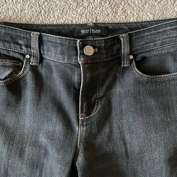 White House Black Market Sz 6S Black Jeans - Picture 2 of 5